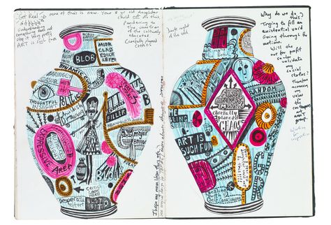 Greyson Perry, Grayson Perry Art, Grayson Perry, Little Bo Peep, Artist Sketchbook, Animal Illustrations, Sketchbook Ideas, Gcse Art, Sketchbook Journaling