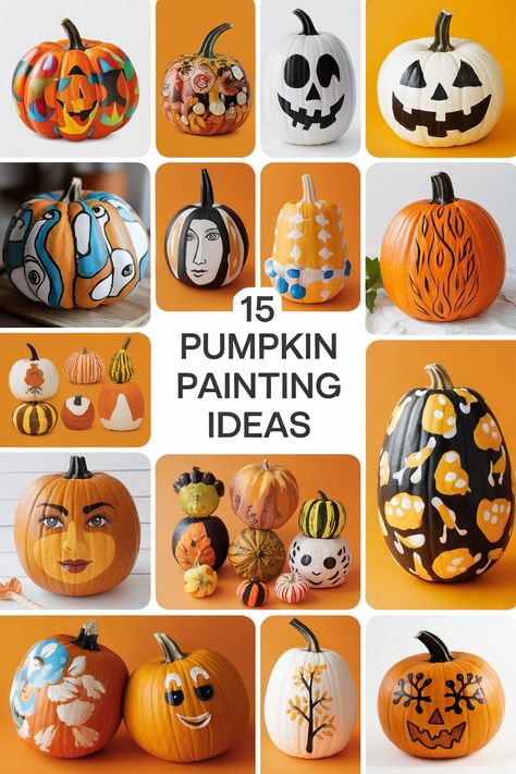 Embrace the beauty of fall with these pink pumpkin painting ideas!  From delicate floral patterns to bold geometric designs, these whimsical ideas will add a touch of sweetness to your autumn decor.  Explore the world of pumpkin painting ideas for canvases and create something truly unique. Pink Pumpkin Painting Ideas, Pumpkin Painting Ideas Pink, Pink Pumpkin Painting, Painting Ideas Pink, Monster Face Painting, Sugar Skull Painting, Unicorn Paint, Creative Pumpkin Painting, Unicorn Pumpkin