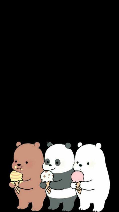 Minnie Mouse Drawing, Dandelion Wallpaper, Funny Lockscreen, Iphone Wallpaper Cat, Colorful Borders Design, We Bare Bears Wallpapers, Three Bears, Cute Black Wallpaper, Cute Panda Wallpaper