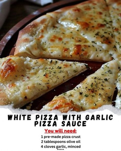 Garlic Pizza Sauce, Garlic Pizza, Chef Gordon, Chef Gordon Ramsay, White Pizza, Jamie Oliver Recipes, Pizza Recipes Homemade, Chapati, Easy Family Meals