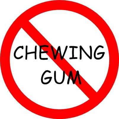 No Chewing Gum Sign, Emoji Clipart, No School, Laughing Emoji, School Pencils, School Clipart, Clipart Black And White, Beginning Of School, Chewing Gum