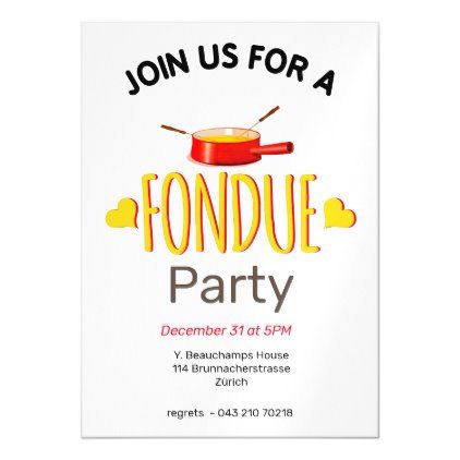 Fondue hearts and pot magnetic invitation Fondue Night, Drawn Cards, Hand Drawn Cards, Invitation Design, From Scratch, Invitation Template, Hand Drawn, Create Your, Create Your Own