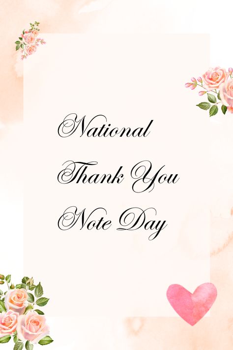 Celebrate National Thank You Note Day! December 26, December 26th, Thank You Notes, A Holiday, Holidays And Events, I Love It, Love It, Thank You, I Love