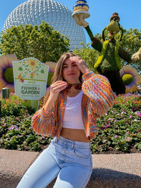 Waltdisneyworld Outfit, Epcot Flower And Garden Festival Outfit, Flower And Garden Festival Outfit, Flower And Garden Festival Epcot, Disney Instagram Pictures, Epcot Outfit Ideas, Disney Archives, Epcot Outfit, What To Wear To Disney