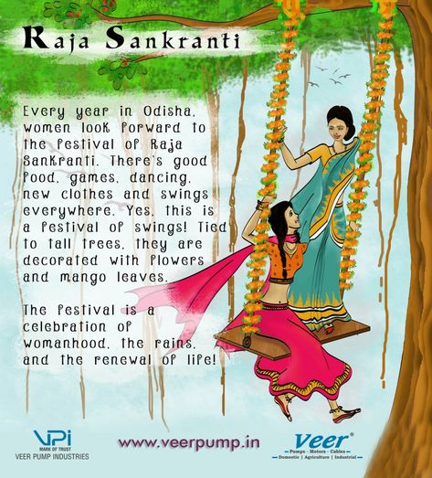 #RajaSankranti Every year in #Odisha, #Women look forword to the #festival of #Raja #Sankranti. there's good #food, #games, #dancing, new #clothes and #swings everywhere. Yes this is a festival of swings! Tied to tall #trees. they are decorated with #flowers and #mango leaves. The festival is a celebration of #womanhood. The #rains and the renewal of #life! Rajo Festival Of Odisha, Raja Festival Odisha, Black Hd Wallpaper Iphone, Mango Leaves, Aesthetic Status, Food Games, Black Hd Wallpaper, Black Hd, Kalam Quotes