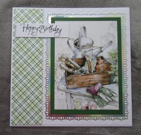 84th Birthday, Hunkydory Crafts, Masculine Birthday Cards, Make Cards, Christian Cards, Green And Silver, The Greenhouse, Happy Birthday Greetings, Square Card