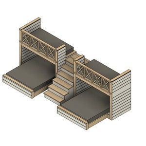 Quad Bunk Beds, Bunk Bed With Stairs, Bunk Bed Plan, Classic Shelves, Bed With Stairs, Stair Plan, Bed Bunk, Queen Bunk Beds, Loft Bed Plans