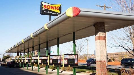 SONIC Restaurant Sonic Restaurant, Beer Stand, Worm On A String, The Untold Truth, Sonic Drive In, Cage Free Eggs, Restaurant Service, Speed Of Sound, Pizza Restaurant