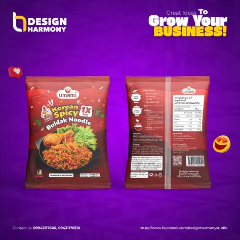 Created with proud Umami Korean Spicy Noodle Design that Burmese consumers like. Korean Packaging Design Food, Noodles Packaging Design, Korean Packaging Design, Noodle Packaging, Korean Packaging, Noodle Design, Packaging Design Food, Spicy Noodle, Spicy Noodles