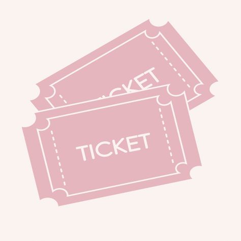 Pink Setup, Pink Tickets, Pink Movies, Ipad Computer, Movie Ticket, Phone Layouts, Pink Icons, Phone Aesthetic, Phone Layout