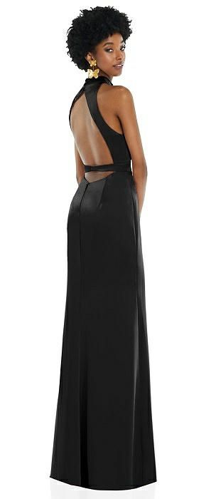 Black Bridesmaid Dresses | The Dessy Group Charmeuse Gown, Charmeuse Dress, Black Bridesmaids, Backless Maxi Dress, Slimmer Belt, Trumpet Skirt, Infinity Dress, Wedding Bridal Party, Black Bridesmaid Dresses