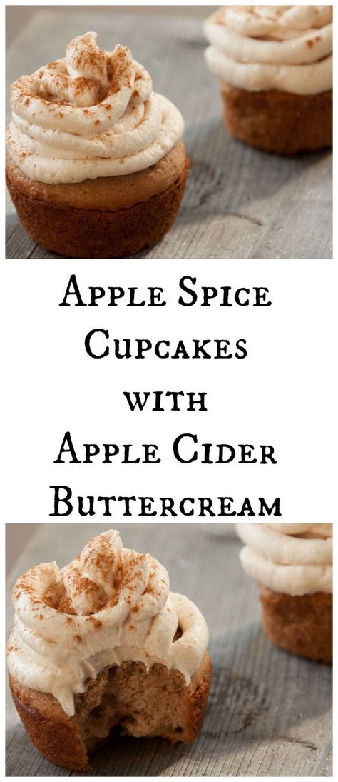 Apple Cider Buttercream, Apple Buttercream, Simply Whisked, Apple Spice Cupcakes, Cider Recipes, Brown Sugar Cakes, Apple Cupcakes, Cupcakes Ideas, Spiced Apple Cider