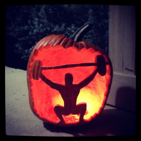 Crossfit pumpkin! :) #amplifyendurance #paleo @Vic Icasas #crossfit #lift #pumpkin #halloween Pumpkin Carving Ideas, Pumpkin Designs, Halloween Pumpkin Designs, Party Inspo, Pumpkin Ideas, Pumpkin Painting, Carving Ideas, Pumpkin Halloween, Pumpkin Design