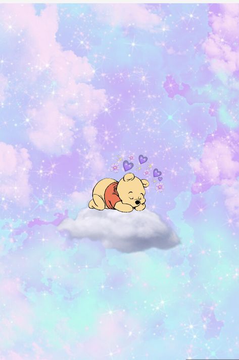 Purple Winnie The Pooh Wallpaper, Whiney The Pooh Wallpaper, Cute Winnie The Pooh Wallpaper Aesthetic, Aesthetic Winnie The Pooh Wallpaper, Cute Winnie The Pooh Wallpaper Iphone, Blue Phone Screen, Aesthetic Winnie The Pooh, Winnie The Pooh Aesthetic, Pink Winnie The Pooh