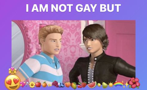 Ken And Ryan Ship, Ken X Ryan Fanart Barbie, Raquelle Barbie Fanart, Ken And Ryan, Ken X Ryan, Barbie Fanart, Monster Energy Drink, Ios Ideas, Gay Memes