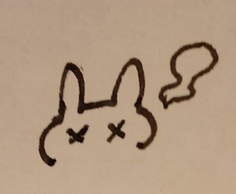 Bunny cute sketch simple neat alt doodle dead Alt Doodles Ideas, Bunny Sketch Simple, Bunny Doodle Simple, Bunny Drawing Simple, Alt Doodles, Shoe Doodles, Bunny Doodles, Dead Bunny, Lil Doodles