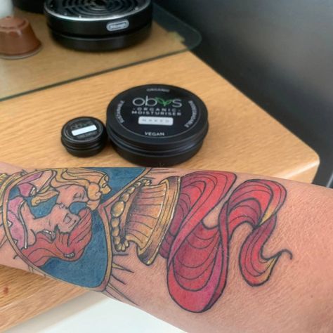 Look at this beautiful tattoo 😍 She is a beaut, and I LOVE the meaning behind it. Thank you, Tracey 👸👸 Did you know the Intensive Skin Recovery Cream will speed up the tattoo healing process and help with the itching, whilst the Organic Naked Moisturiser will make sure those vivid colours don't scab off 😀 #tattooideas #tattoostyle #tattoolgbt #lgbtqpride #tattooinspiration #tattoocream Tattoo Healing Process, Tattoo Healing, Tattoo Cream, Healing Tattoo, Beautiful Tattoo, Healing Process, Beautiful Tattoos, The Meaning, Tattoo Style