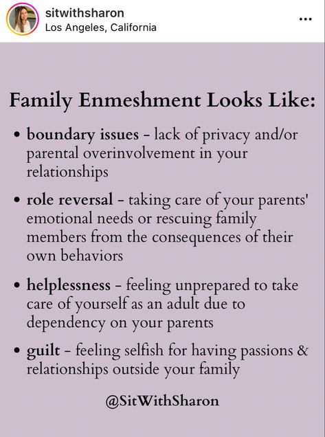 Enmeshed Family, Mental Healing, Understanding Emotions, Mental Health Facts, Family Systems, Inner Child Healing, Family Therapy, Emotional Awareness, Family Dynamics