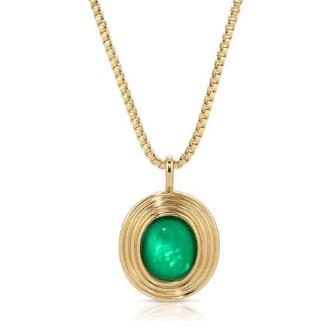 Saturn Pendant - Green Mother of Pearl/Gold – Elizabeth Stone Saturn Pendant, Elizabeth Stone, Green Things, Pearl Stone, Style Upgrade, Box Chain, Cz Stone, Semi Precious Gemstones, Ring Necklace