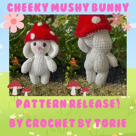 Mushroom Bunny Pattern Release! Now available on my Etsy store!🩷 Swipe for a cheeky surprise🤭 Thank you so much to my amazing testers!!!🩷 #crocheting #crochetersofinstagram #crocheted #yarn #crochetaddict #stitch #amigurumi #crocheter #sewing #crocheters #crochetinspiration #handmade #chenille #crochetpattern #pattern #plushies #embroidery #skein #crochetlover #hobbii #crochettutorial #yarnaddict #crochetpattern #mushroom #mushroombunny #cheekybumcrochet Mushroom Bunny, Stitch Amigurumi, Bunny Pattern, Crochet Lovers, Crochet Tutorial, Etsy Store, Stuffed Mushrooms, Amigurumi, Crochet Patterns