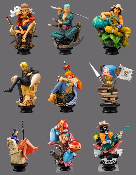 The Errant Cluster: One Piece Megahouse Chess Set Anime Figures One Piece, One Piece Figurines, One Piece Toys, One Piece Figures, Action Figure One Piece, Nerd Room, One Piece Figure, Anime Toys, Anime Room