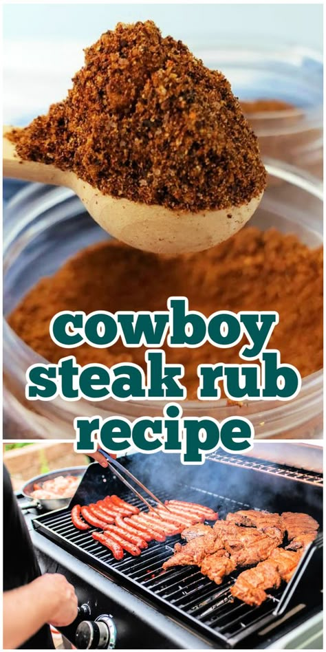 Steak Dry Rub Recipe, Dry Rub For Steak, Steak Rub Recipe, Diy Seasonings, Dressings Recipes, Bbq Rub Recipe, Steakhouse Recipes, Cowboy Steak, Traeger Smoker