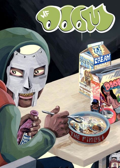 Mf Doom Albums, Looks Hip Hop, Wall Art Mural, Arte Hip Hop, Arte Grunge, Poster Decorations, Iconic Wallpaper, Mf Doom, Hip Hop Art