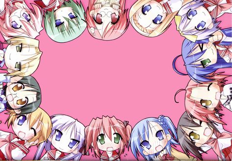 group hiiragi_kagami hiiragi_tsukasa iwasaki_minami izumi_konata kobayakawa_yutaka kogami_akira kuroi_nanako kusakabe_misao lucky_star minegishi_ayano miyakawa_hikage miyakawa_hinata patricia_martin takara_miyuki tamura_hiyori Akira Kagami Lucky Star, Konata Kagami, Misao Lucky Star, Misao Kusakabe, Hiiragi Tsukasa, Takara Miyuki, Kagami Hiiragi, Izumi Konata, Slice Of Life Anime