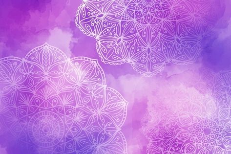 Free Vector | Monochromatic background in watercolor with mandalas Monochromatic Background, Mandala Background, Background Pink, Photo Booth, Graphic Resources, Vector Free, Violet, Abstract Artwork, Drawings