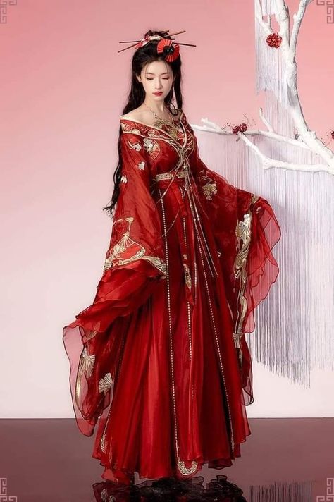 Chinese Dress Modern Style, Chinese Empress Dress, Traditional Chinese Clothing Female, Chinese Dress Modern, Men Hanfu, Empress Dress, Chinese Gown, Chinese Kimono, Traditional Asian Clothing