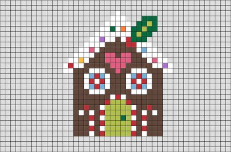 Hanael et gretel 8 Bit Art, Pixel Drawing, Tapestry Crochet Patterns, Hama Beads Patterns, Gingerbread Girl, Winter Quilts, Pixel Art Design, Beaded Cross Stitch, Nordic Christmas