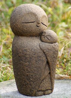 Little Buddha, Art Pierre, Stone Statue, Handmade Statue, Sculptures Céramiques, Garden Statues, Stone Carving, Japanese Garden, Art Sculpture