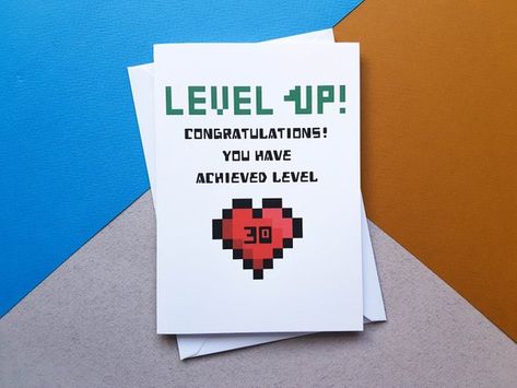 Nerd Birthday, Geek Birthday, Creative Birthday Cards, Gamer Birthday, 18th Birthday Cards, 40th Birthday Cards, Birthday Cards For Boyfriend, Bday Cards, Cute Birthday Cards