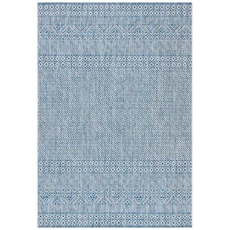 Dakota Fields Alessa Southwestern Blue Indoor/Outdoor Area Rug & Reviews | Wayfair Outdoor Area Rugs Patio, Trendy Rug, Blue Grey Rug, Outdoor Decorating, Rug Gray, Stylish Rugs, Indoor Outdoor Rug, Geometric Diamond, Indoor Outdoor Area Rugs