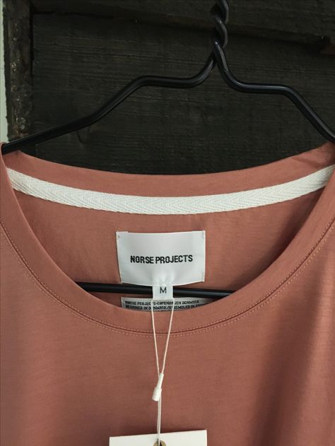 NORSE PROJECTS  LABEL Main Label Design Clothing, Clothes Label Design Tags, Clothing Label Tag Design, Clothing Neck Label, Clothes Tag Design Label, Wash Label Design Clothing Tags, Represent Clothing, Main Label, Clothing Labels Design