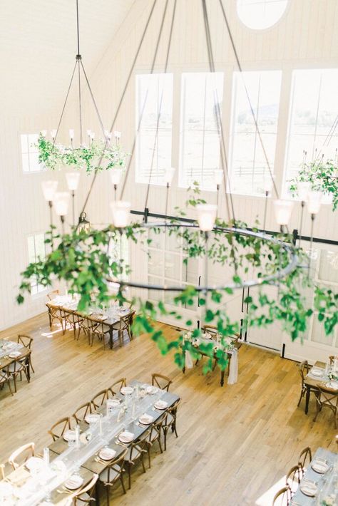 Greenery Chandelier, Wedding Day Decor, Head Table Wedding, Wedding Blush, Utah Wedding Photography, Utah Bride, Wedding Reception Centerpieces, Wedding Romantic, Wedding Fall