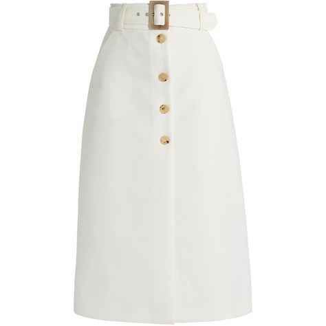 Midi Skirt Fall, Flared Midi Skirt, Shiny Skirts, Button Midi Skirt, Flared Skirts, Ivory Skirt, Midi Skirt Pattern, Mid Calf Skirt, Bella Freud