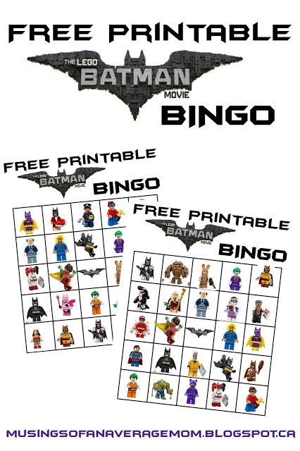 Free Printable Lego Batman Bingo Batman Games For Kids, Batman Party Games, Batman Printables, Batman Party Supplies, Lego Batman Birthday, Printable Lego, The Lego Batman Movie, Batman Games, Lego Invitations