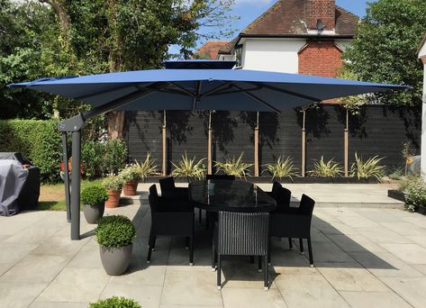 Large Garden Parasols & Giant Commercial Umbrellas Large Garden Parasols, Large Umbrella For Patio, Parasol Decor, Large Outdoor Umbrella, Deck Umbrella, Big Umbrella, Large Patio Umbrellas, Commercial Umbrellas, Court Yard