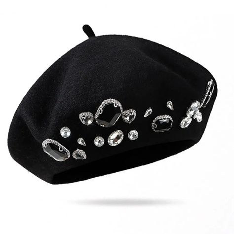 SPECIFICATIONS Material: Wool Applicable Season: Winter Gender: WOMEN Feature: Decorate Pattern Type: Solid Item Type: Berets Style: Casual French Beret Thick Rhinestone Decor Solid Color Brimless Thermal Decorative Wool Artist French Style Painter Hat Women HeadwearDescription:Making you look so stylish and sweet, this beret hat is a perfect decorative item in Winter. And it also a great helper to keep your head warm in Winter.You are advisable to take this hat for dating because you will look Beret Aesthetic, Anarchy Symbol, Beret Style, Painter Hat, Winter Shopping, French Beret, Fancy Nancy, Women's Headwear, Hat Women