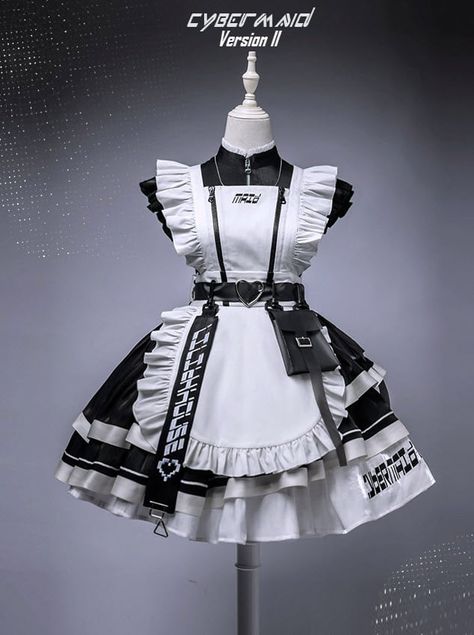 Anting Manik, Maid Outfit, Kawaii Fashion Outfits, Maid Dress, Kawaii Clothes, Cosplay Outfits, Lolita Dress, Character Outfits, Art Clothes