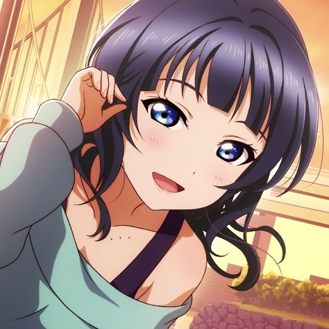 ♡ source ｜ LoveLive! ｜ Asaka Karin ♡ Karin Asaka Icon, Asaka Karin, Karin Asaka, Fav Characters, Banners, Anime, Blue, Quick Saves