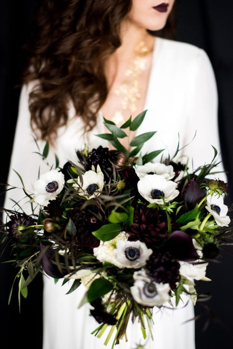 Black and white bouquet Woodland Wedding Bouquet, Woods Dark, Memorable Wedding, Winter Wedding Flowers, Lily Bouquet, Dark Wedding, Baltimore Wedding, 2016 Wedding Dresses, White Wedding Bouquets