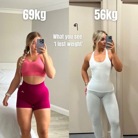 What you see VS what I see 🙏🏼 Eating Intuitively, Glow Up Era, Weight Motivation, Hourglass Body Shape, Glow Ups, Losing Weight Motivation, Weight Los, Start Losing Weight, Fat Loss Drinks