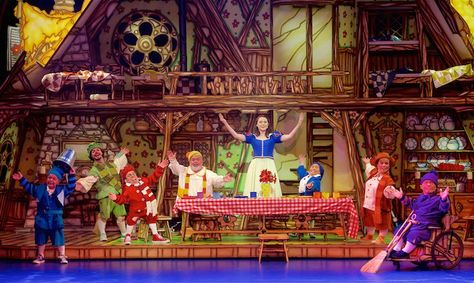 SNOW WHITE PANTO REVIEW Getting into the Christmas Spirit with Snow White and the Seven Dwarfs at Bristol Hippodrome Bristol Hippodrome, Disney Fine Art, Snow White And The Seven Dwarfs, The Seven Dwarfs, Pantomime, Seven Dwarfs, Find Objects, Stage Performance, Christmas Snow