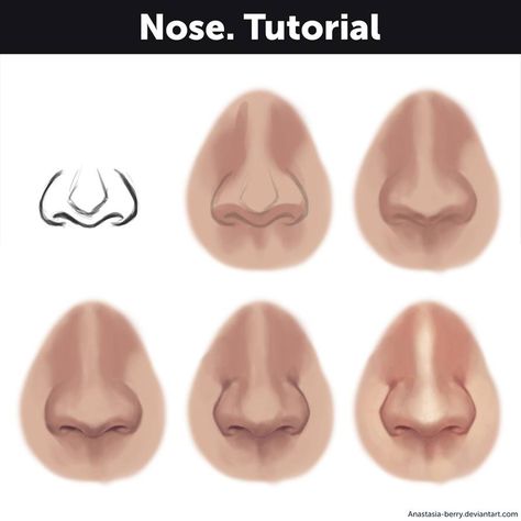 Nose Tutorial, Nose Drawing, 얼굴 그리기, Digital Art Beginner, Poses References, Ipad Art, Digital Painting Tutorials, The Nose, Dessin Adorable