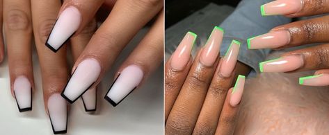 Nails Acrylic Outline, Outline Nail Art, Outline Nails Design, Outline Nails, Simple Manicure, Trend Ideas, Crazy Nail Art, Nail Polish Trends, Basic Nails