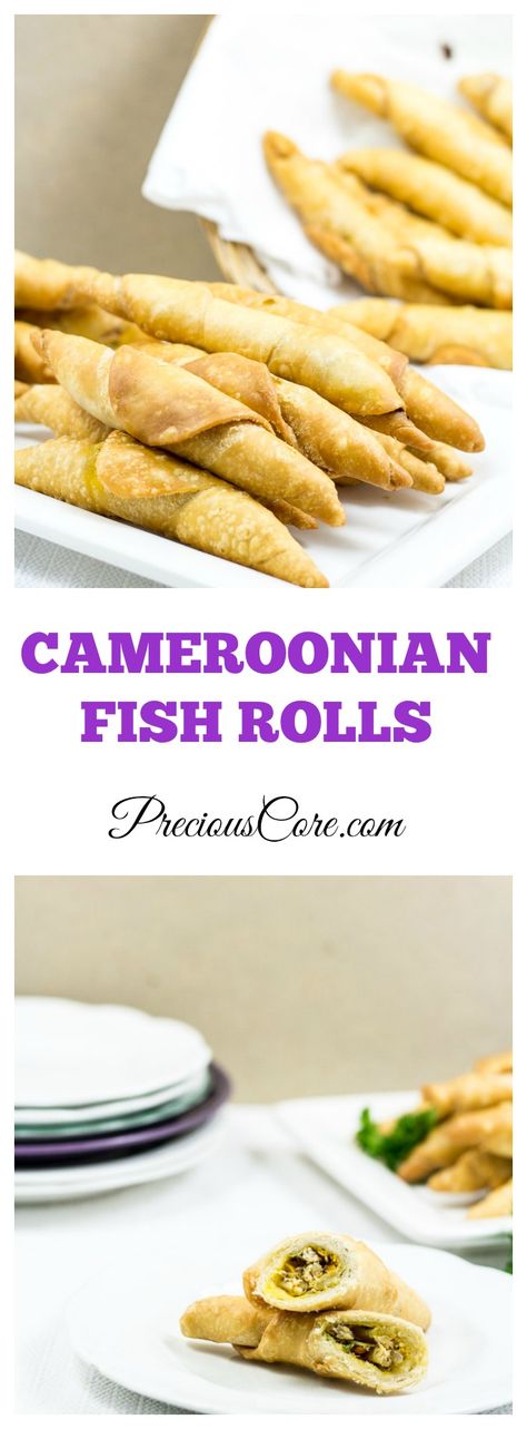 best Cameroonian fish rolls recipe and video Fish Roll Recipe, Fish Roll, Living Foods, Africa Food, Kitchen Time, Black Food, Party Finger Foods, Roll Recipe, Simply The Best