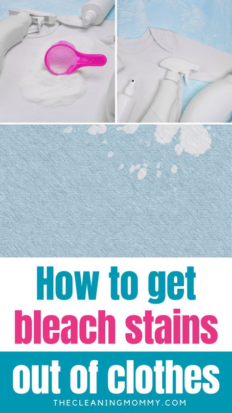 Learn how to easily get bleach stains out of clothes with these 7 simple and effective methods. Discover the best ways to remove bleach stains from your clothes.  Don't let stains ruin your favorite outfits - try these tips today! Remove Bleach Stains, Stains Out Of Clothes, Boy And Girl Shared Room, Stain Remover Clothes, Diy Stain Remover, Stain On Clothes, Laundry Stains, Bleached Jeans, Diy Cleaning Hacks