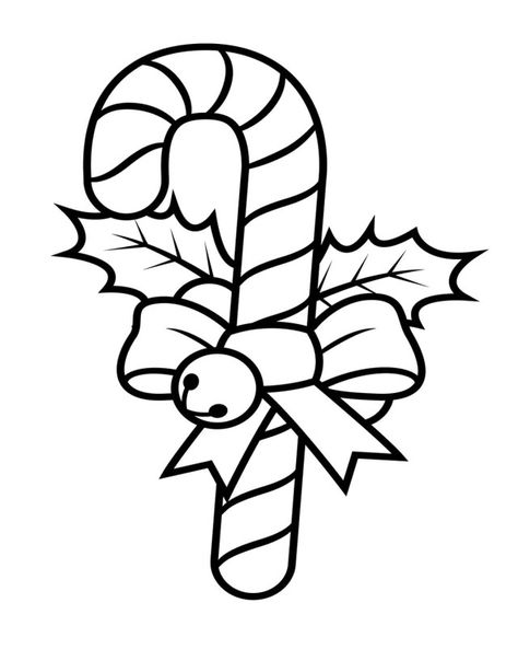 Candy Cane Template, Candy Cane Story, Candy Cane Coloring Page, Candy Coloring Pages, Christmas Candy Canes, Christmas Coloring Sheets, Printable Christmas Coloring Pages, Candy Cane Wreath, Free Candy